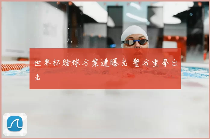 世界杯赌球方案遭曝光 警方重拳出击