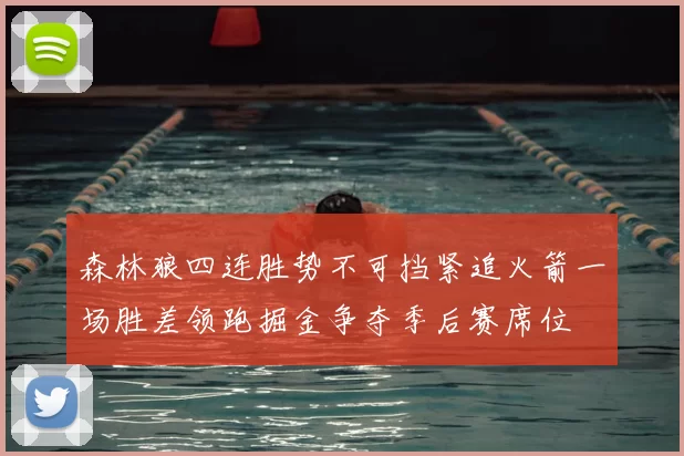 森林狼四连胜势不可挡紧追火箭一场胜差领跑掘金争夺季后赛席位