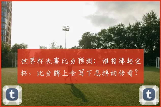世界杯决赛比分预测:谁将捧起金杯,比分牌上会写下怎样的传奇?