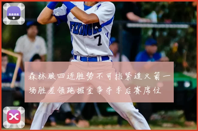 森林狼四连胜势不可挡紧追火箭一场胜差领跑掘金争夺季后赛席位